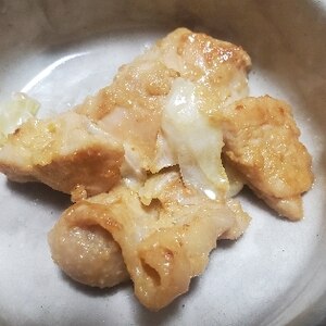 鶏肉とキャベツの味噌炒め
